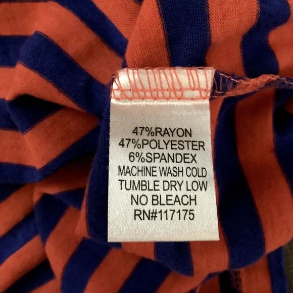 Fenn Wright Manson Shirt Women's Size XL Gator's Orange and Blue Boat Neck - Picture 4 of 6